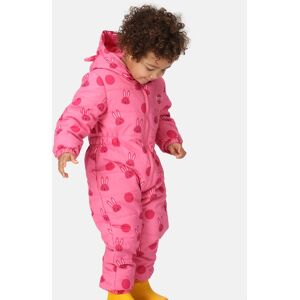 Regatta Kids Water Repellent Penrose Puddle Suit Pretty Pink Rabbit, Size: 5-6 Years