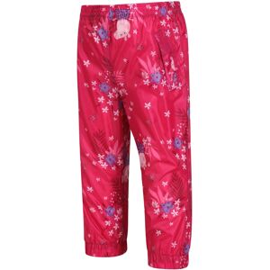 Regatta Kids Lightweight Peppa Pig Waterproof Pack-It Overtrousers Pink Fusion, Size: 6-12m