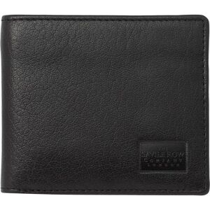 Savile Row Company Black Leather Classic Billfold Wallet - Men