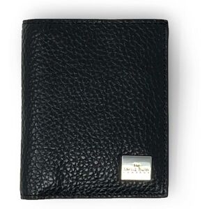 Savile Row Company Black Textured Leather Billfold Wallet - Men