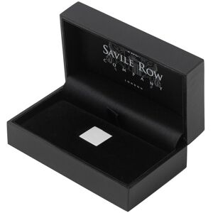 Savile Row Company Engravable Sterling Silver Square Lapel Pin - Men