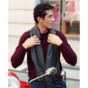 Savile Row Company Grey Marl Wool Scarf - Men