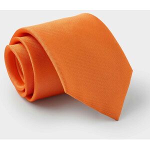 Savile Row Company Orange Twill Silk Tie - Men