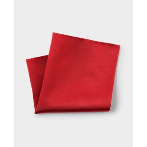 Savile Row Company Red Fine Twill Silk Pocket Square - Men