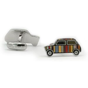 Savile Row Company Silver Tone Rhodium Plated Car Cufflinks - Men