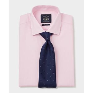 Savile Row Company Pale Pink Twill Slim Fit Shirt 17