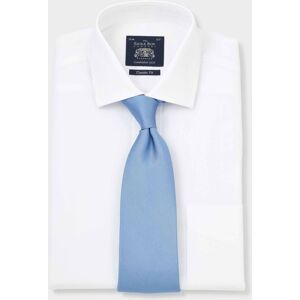 Savile Row Company White Pinpoint Classic Fit Shirt - Single Cuff 16&quot; Standard - Men