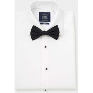 Savile Row Company White Marcella Bib Front Slim Fit Evening Shirt 17