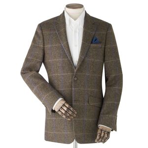 Savile Row Company Blue Green Check Wool Jacket 40