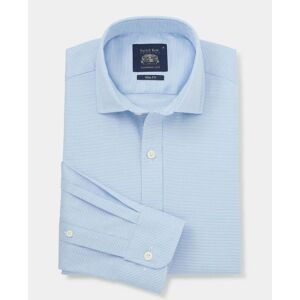 Savile Row Company Blue Stretch Cotton Smart Casual Shirt L Standard - Men