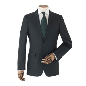 Savile Row Company Bottle Green Wool-Blend Textured Suit Jacket 38