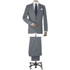 Savile Row Company Grey Windowpane Check Tailored Suit - Men