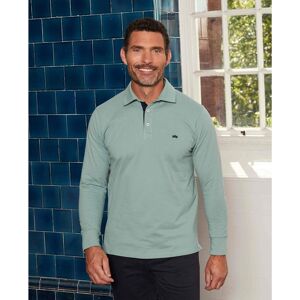 Savile Row Company Pale Green Cotton-Piqué Long Sleeve Polo Shirt S - Men