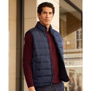 Savile Row Company 100% Recycled Navy Quilted Gilet  S - Men