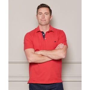 Savile Row Company Red Short Sleeve Polo Shirt S - Men