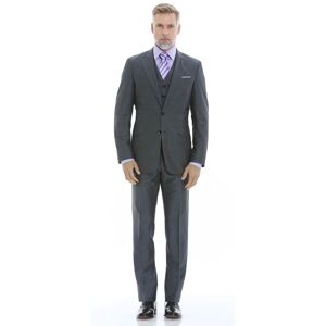 Savile Row Company Grey Tailored Business Suit - Waistcoat Available - Men