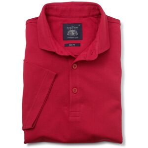 Savile Row Company Red Cotton Piqué Slim Fit Polo Shirt XXL - Men