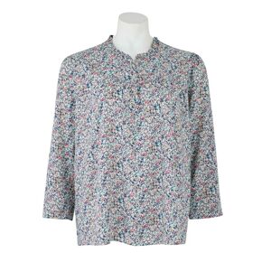 Savile Row Company Floral-Print Long Sleeve Women's Blouse 8 - Women