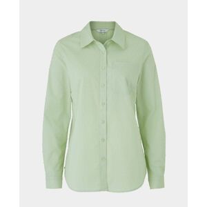 Savile Row Company Women's Pale Green Dobby Spot Semi-Fitted Shirt 12 - Women