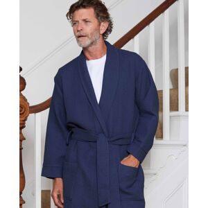 Savile Row Company Navy Waffle Dressing Gown L - Men