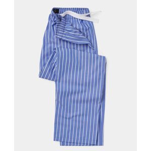 Savile Row Company Blue Stripe Cotton Lounge Pants L - Men