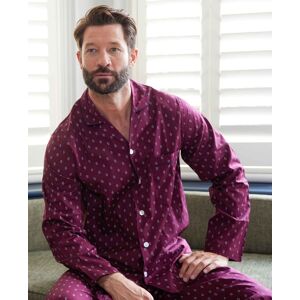 Savile Row Company Burgundy Paisley Print Pyjamas L - Men