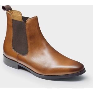 Savile Row Company Tan Leather Chelsea Boots 8 - Men