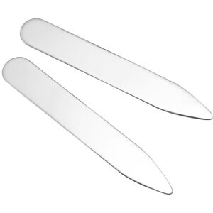 Savile Row Company Engravable Sterling Silver Collar Stiffeners - Men