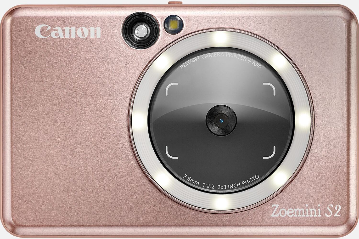 Canon Zoemini S2 Instant Camera Colour Photo Printer, Rose Gold