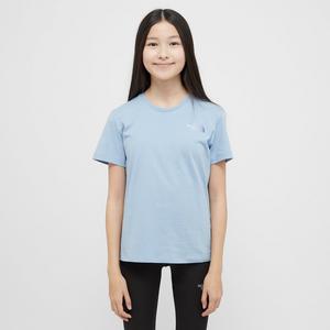 The North Face Girls' Repeat Back Hit T-Shirt Junior - Blue, Blue - Unisex