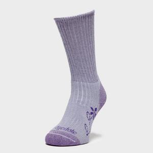 Bridgedale Women's Hike Midweight Comfort Socks - Purple, Purple - female