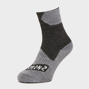 Sealskinz Waterproof All Weather Ankle Sock - Black, Black - Male