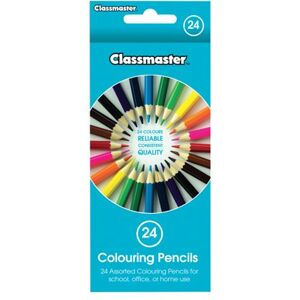 Classmaster Colouring Pencils Assorted Pack of 24 CPW24 Classmaster Colouring Pencils Assorted Pack of 24 CPW24