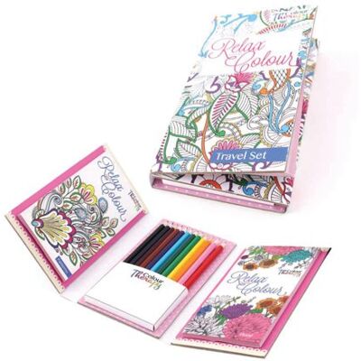 Tallon Adult Colouring Book Travel Set (Pack of 6) 6844 Tallon Adult Colouring Book Travel Set (Pack of 6) 6844