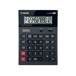 Canon AS-2200 12 Digit Desktop Calculator Black 4584B001
