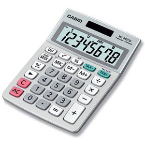 Casio MS-88ECO 8 Digit Desk Calculator Grey MS-88ECO-W