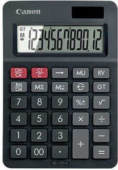 Canon AS-120 II 12 Digit Desktop Calculator Black 4722C002