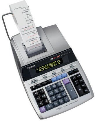 Canon MP1211-LTSC 12 Digit Printing Calculator Silver 2496B001