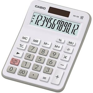 Casio MX-12B 12 Digit Desktop Calculator Large LC Display White MX-12B-WE