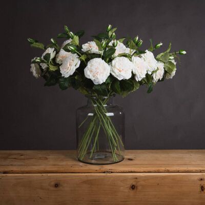 Hill White Garden Rose Spray Hill White Garden Rose Spray