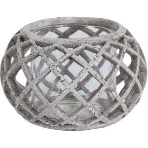 Hill Round Ceramic Lattice Hurricane Lantern Hill Round Ceramic Lattice Hurricane Lantern