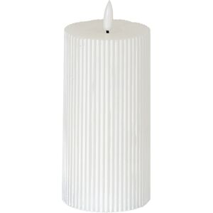 Hill Luxe Collection Natural Glow 3x6 Textured Ribbed LED Candle Hill Luxe Collection Natural Glow 3x6 Textured Ribbed LED Candle