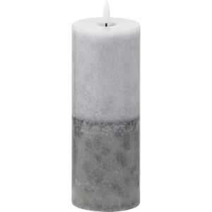 Hill Luxe Collection Natural Glow 3x8 Grey Dipped LED Candle Hill Luxe Collection Natural Glow 3x8 Grey Dipped LED Candle