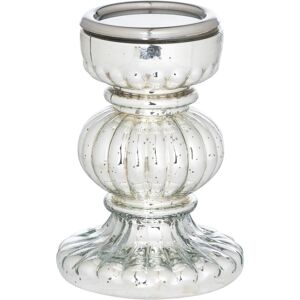 Mercury Effect Bonbon Silver Candle Holder Large - Candle Holder Mercury Effect Bonbon Silver Candle Holder Large - Candle Holder
