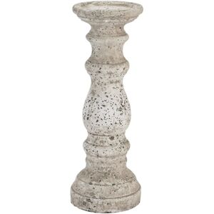 Hill Large Stone Ceramic Column Candle Holder Hill Large Stone Ceramic Column Candle Holder