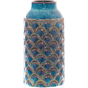 Hill Seville Collection Large Indigo Scalloped Vase Hill Seville Collection Large Indigo Scalloped Vase