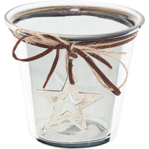 Hill Smoked Midnight Hammered Star Small Candle Holder Hill Smoked Midnight Hammered Star Small Candle Holder