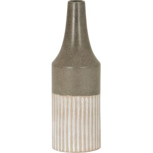 Hill Mason Collection Grey Ceramic Convex Vase Hill Mason Collection Grey Ceramic Convex Vase