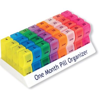 Aidapt Colourful One Month Pill Organiser VM931AC Aidapt Colourful One Month Pill Organiser VM931AC
