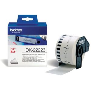 P-Touch Brother Continuous Paper Roll Black on White 50mm DK-22223